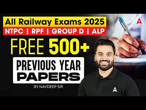 All Railway Exams 2025 | FREE 500+ Previous Year Papers PDF | Practice with PYQs | By Navdeep Sir