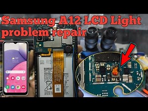 📲 Samsung A12 LCD Light Problem repair | Samsung Display problem