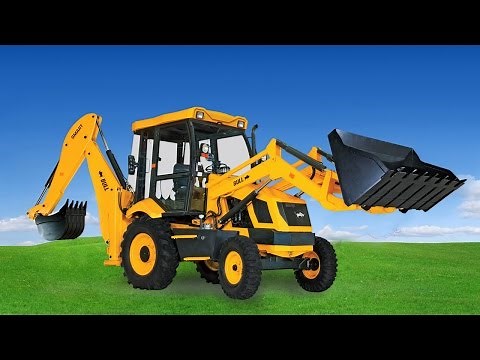 Backhoe for kids - Caterpillar Backhoe digging holes - Construction Equipment