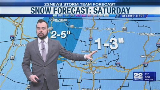 Weather alert: Accumulating snow likely Saturday in western Massachusetts