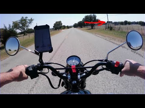 1st Trip to Big Hoss BBQ on XPro X25 BD125-2 Cafe Bike Killeen, Tx. - Chain Failure at End.