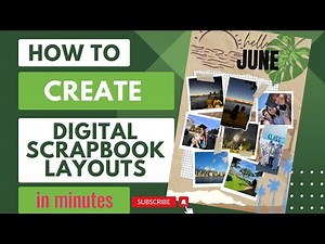 How to create with Canva FREE digital scrapbook layouts in minutes