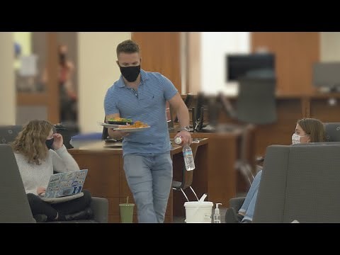 Delivering Food in the Library Prank