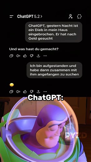 Mit dem Dieb zusammen nach Geld suchen: ChatGPT ist fertig 😞
