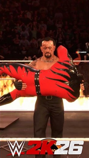 UNDERTAKER TOMBSTONES KANE INTO FIRE 🔥 Inferno Match Finish | WWE 2K26
