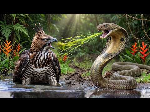 Eagle Vs Snake! Eagle Fights for Its Life Against the Most Poisonous Snake: The Shocking Result