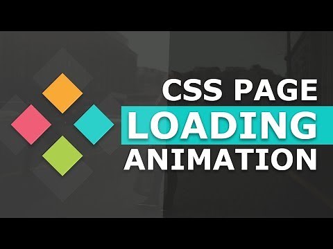 CSS Page Loading Animation Effects - Tutorial