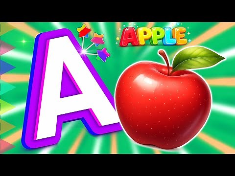 ABC Song with Phonics Sounds 🔤 A is for Apple | Alphabet Learning for Kids