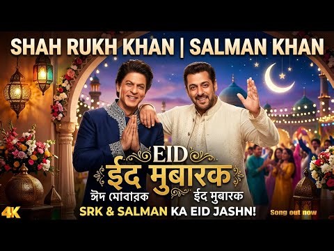 Mubarak Eid Mubarak | 4K Video | Salman Khan, Shahrukh Khan | Eid special 2026|