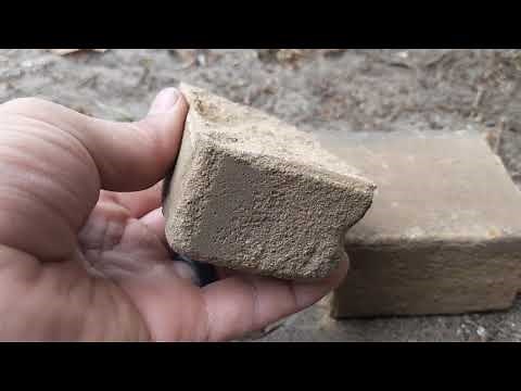 Cut a Brick with a chisel and hammer