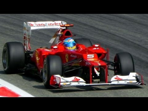 Formula 1 (F1) 2012 Cars PURE V8 Engine SOUND