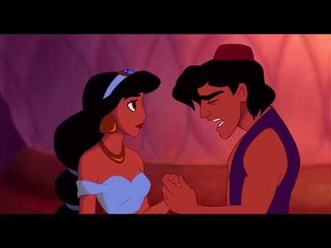 Aladdin 1992 Aladdin y Jasmine mejores momentos Español Latino
