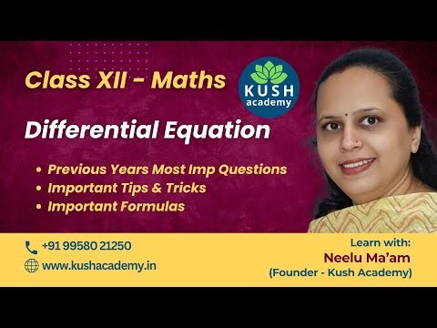 Differential Equations Explained Step-by-Step | Class 12 Live Session #cbse #calculus #cbseboard