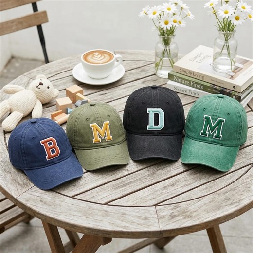 Custom Toddler Initial Matching Puff Embroidery Hat, Embroidered Baby Baseball Cap, Adjustable Toddler Hat With Letter, Gift for Kids - Etsy