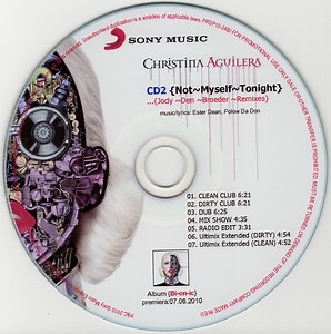 Christina Aguilera - Not Myself Tonight CD2 (Jody Den Broeder Remixes)
