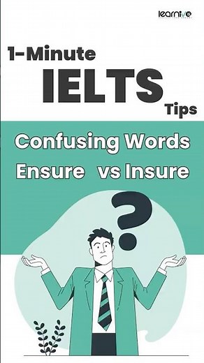 Ensure vs Insure - Simple Trick to Remember (IELTS English) | Learnivo #ielts #ieltscanada #english