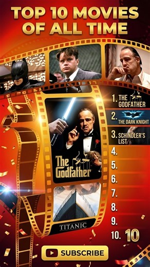 Top 10 Movies of All Time You MUST Watch! 🍿🎬 #shorts