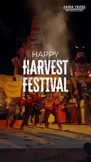 Jawa Motorcycles on Instagram: "Across fields and skies. Happy Harvest Festival [Jawa Motorcycles, Yezdi Forever]"