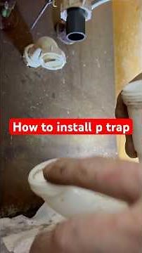 How to install ptrap under a bathroom sink and test for leaks #howto #how#plumbing #learning