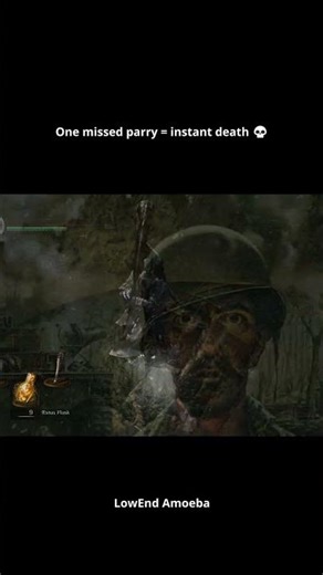 Classic Dark Souls… One Missed Parry = Instant Death