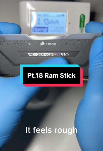 Pt.18 Radioactivity check - Ram Stick #radioactive #radioactivity #asmr #ram #fyp