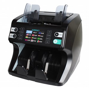 [Hot Item] Banknote Counter Currency Counter Mulit-Currency Sorter Bill Counter Mix Value Counter Banknote Detector Money Detector with 2 Cis Counterfeit Detection