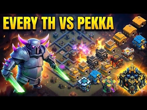 Every level pekka vs every level Town hall 💪