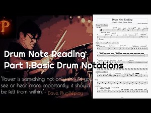 Drum Note Reading: Part 1 - Basic Drum Notations