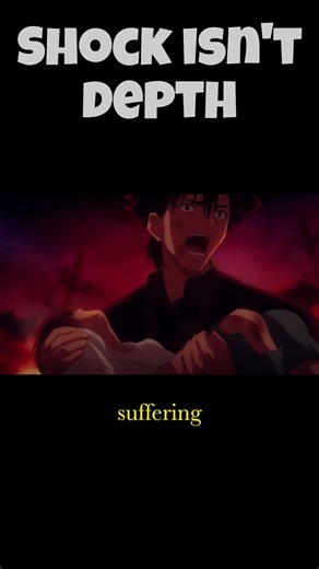 Dark anime vs actually meaningful anime #animeanalysis #shorts #anime