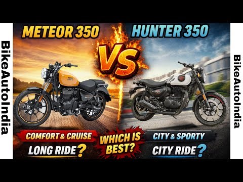 Royal Enfield Hunter 350 Vs Meteor 350 Full Comparison In Hindi | कौन सा लेनाचाहिए ?#royalenfield 