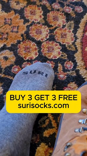 FALL SALE: Buy 3 Pairs, Get 3 FREE! Suri Alpaca Socks are built for frosty dawn sits, long treks through the timber, and the kind of durability hunters demand. 🦙 Premium alpaca fiber — softer than merino, 3x warmer than wool, and naturally scent-resistant (so game won’t catch your trail) 🧦 Reinforced heel and toe built to outlast your boots 🧦 Targeted compression to keep blood flowing on long hikes and motionless sits alike 🧦 Stay-put ribbed cuff — no sagging, no slipping in your boots 🇺🇸 