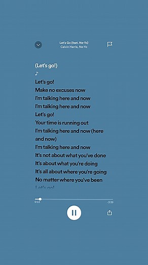 English song lyrics saying let's go