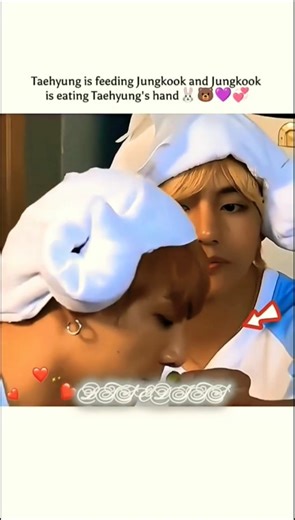 Taehyung is feeding Jungkook 🥰😘✨ #shorts #bts #v #jk #youtubeshorts
