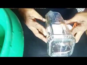 How to cut glass bottle at home / cut a glass bottle along (across, in length)