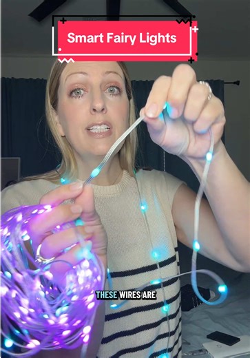 Smart LED Fairy String Lights \t•\tApp or remote controlled \t•\tAdjustable brightness & colors \t•\tMultiple lighting modes \t•\tCozy, aesthetic glow instantly #fairylights #roomaesthetic #cozyvibes #homedecor #bedroominspo