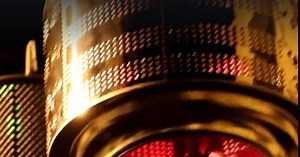 These lights were made from washing machine drums