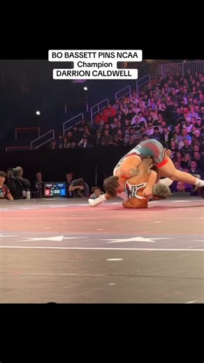 Carolina Combat Media & Photography on Instagram: "BO BASSETT PINS NCAA Champion DARRION CALDWELL 🎥: RAF/Fox Nation"