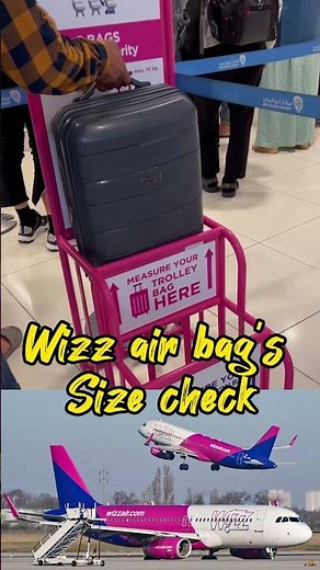 Wizz air hand bag size check.. carry on bag and priority 10kg bag size