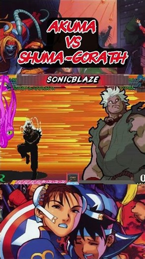 Akuma's Raging Demon on Shuma-Gorath in MSHvSF 👹👁️