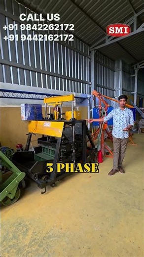 MI Hollow Block Machine: 2/6/8" blocks. 5HP 3-Phase power. Start your business! 🏗️🚀