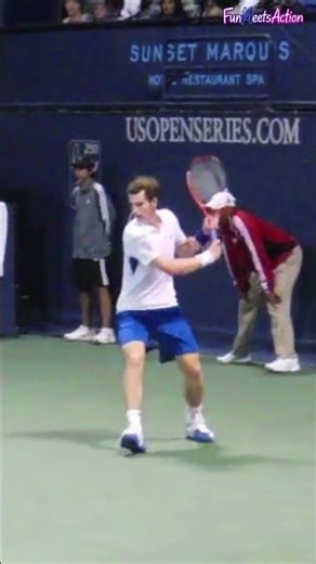 Perfect Split Step on Return | Andy Murray 🔥 #andymurray #tennisfootwork #tennis