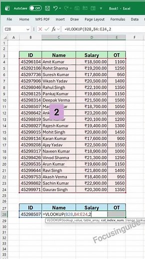 How to Use VLOOKUP in Excel for Fast Data Entry & Matching 🚀​#VLOOKUP #DataEntry