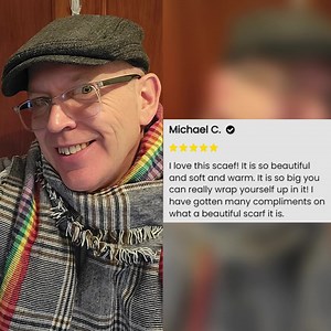 6.1K views · 8.7K reactions | A small company with GREAT CUSTOMER SERVICE....I have reached out to a number of companies asking about my Christmas order...you all are the only ones who took time to respond. I LOVE LOVE the scarf and will be ordering more items in January. ⭐️⭐️⭐️⭐️⭐️ David Carpenter Get yours here--> https://isupportlgbt.org/collections/trending-right-now/products/special-handmade-winter-scarf | I Support LGBT | Facebook