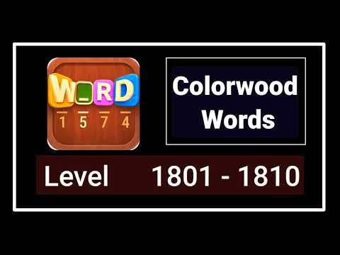 Colorwood Words All Levels 1801 - 1810 Answers Walkthrough