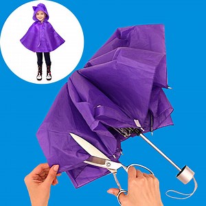 Comment coudre un imperméable pour enfant à partir d'un parapluie cassé en 20 minutes ! | Miarti - Idées créatives