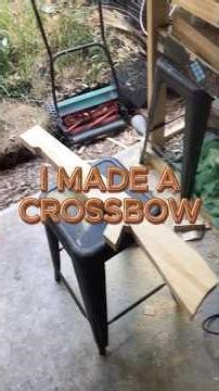 I Made A Crossbow| Crossbow Build 1| Homemade Archery #archery #crossbow #archerylifestyle