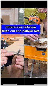 10K views · 13 reactions | Differences between a flush cut and a pattern bit - both of these types are available from @bitsbitscompany with the Astra HP coating and are really some of my most used bits. Happy Monday all! #routerbits #router #workshop #woodshop #woodworking #toolsofthetrade #woodworkforall #dowoodworking #maker | Newman Specials Custom Woodworking | Facebook