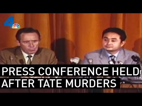 Raw Footage of the Press Conference Following the Tate Murders | From the Archives | NBCLA