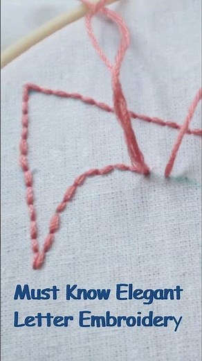 How to Make Beautiful Letter Embroidery at Home
