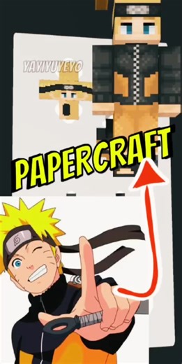 papercraft naruto minecraft #minecraft #papercraft #naruto #fyp
